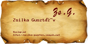 Zsilka Gusztáv névjegykártya